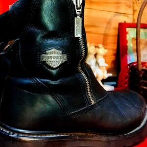 👀Harley Davidson Unisex Leather Motorcycle Boots